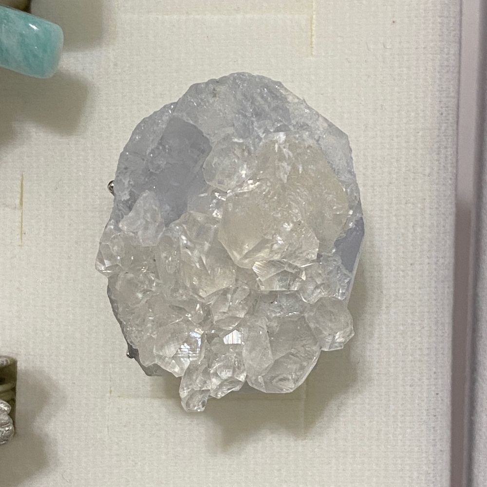 Raw Calcite Statement Ring | Natural Crystal Clus… - image 1